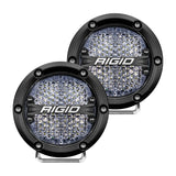 36208  -  360-Series 4 Inch Round LED Off-Road Light, Diffused Lens, White Backlight, Pair