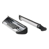 480741-581441  -  Polished Stainless Steel Side Entry Steps, Select Silverado, Sierra Regular Cab