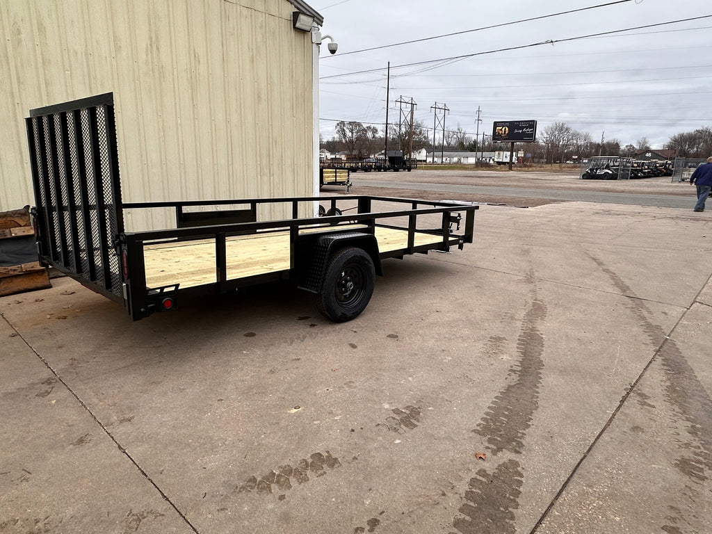 6x14 Utility Trailer with Angle Iron Sides - Quality Steel and Aluminum  - Model 7414AN3.5KSA