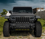 5883-001  -  Skid Plate w/ Integrated LED Emitters -Jeep Wrangler JL/Gladiator JT-Clear Lens