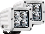 602113  -  D-Series PRO LED Light, Flood Optic, Surface Mount, White Housing, Pair