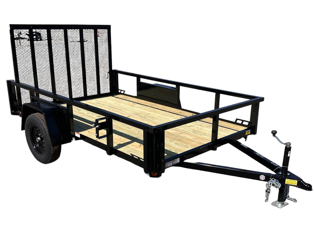 6x10 Utility Trailer with Angle Iron Sides - Quality Steel and Aluminum  - Model 7410ANSA3.5K