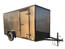 Load image into Gallery viewer, Enclosed Cargo Trailer 6x12 with ramp door and black out package - HLAFTX612SA-blkout