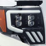 880190  -  LED Projector Headlights Plank Style Design Gloss Black