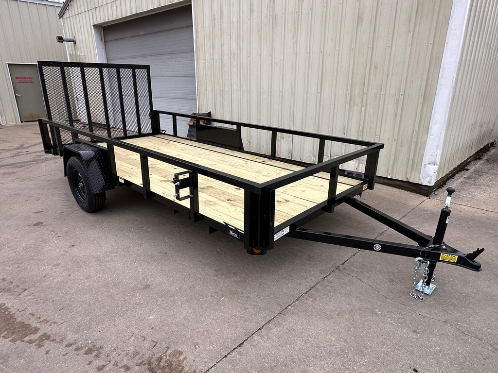 6x14 Utility Trailer with Angle Iron Sides - Quality Steel and Aluminum  - Model 7414AN3.5KSA