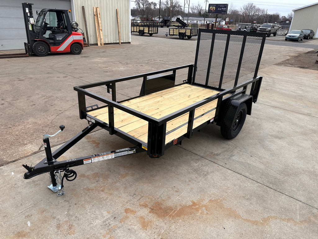 5x12 Utility Trailer with Angle Iron Sides - Quality Steel and Aluminum  - Model 6212ANSA3.5K