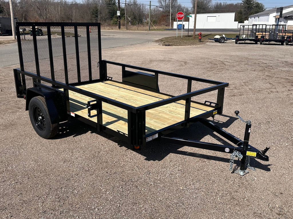 6x10 Utility Trailer with Angle Iron Sides - Quality Steel and Aluminum  - Model 7410ANSA3.5K