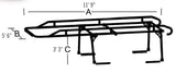 FCLR001B  -  1500 Pound Capacity Multi-Fit Powder Coated Black Steel