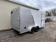 Load image into Gallery viewer, Enclosed Cargo Trailer 7x16 UTV +12in - 2 Tone 78&quot; ramp door opening with ramp door - HLAFTX716TA2+12