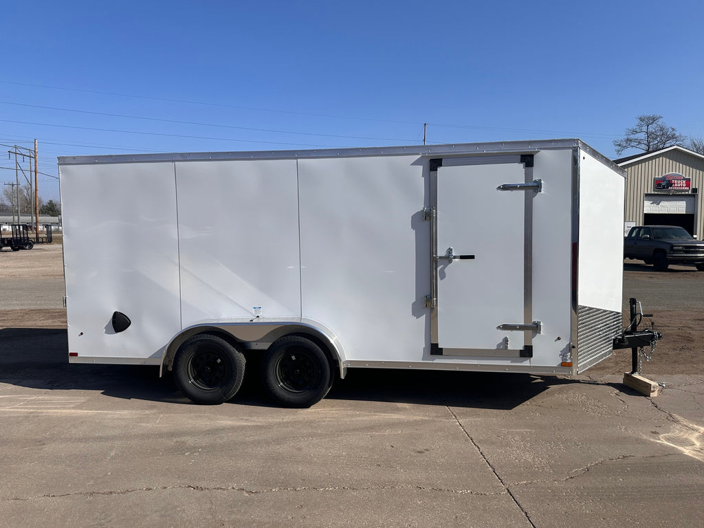 Enclosed Cargo Trailer 7x16 with ramp door - HLAFTX716TA2