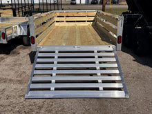 Load image into Gallery viewer, 6x10 Aluminum Utility Trailer with 3 board wood sides 24in tall - Quality Steel and Aluminum  - Model 7410ALSLSA3.5Kw/HS