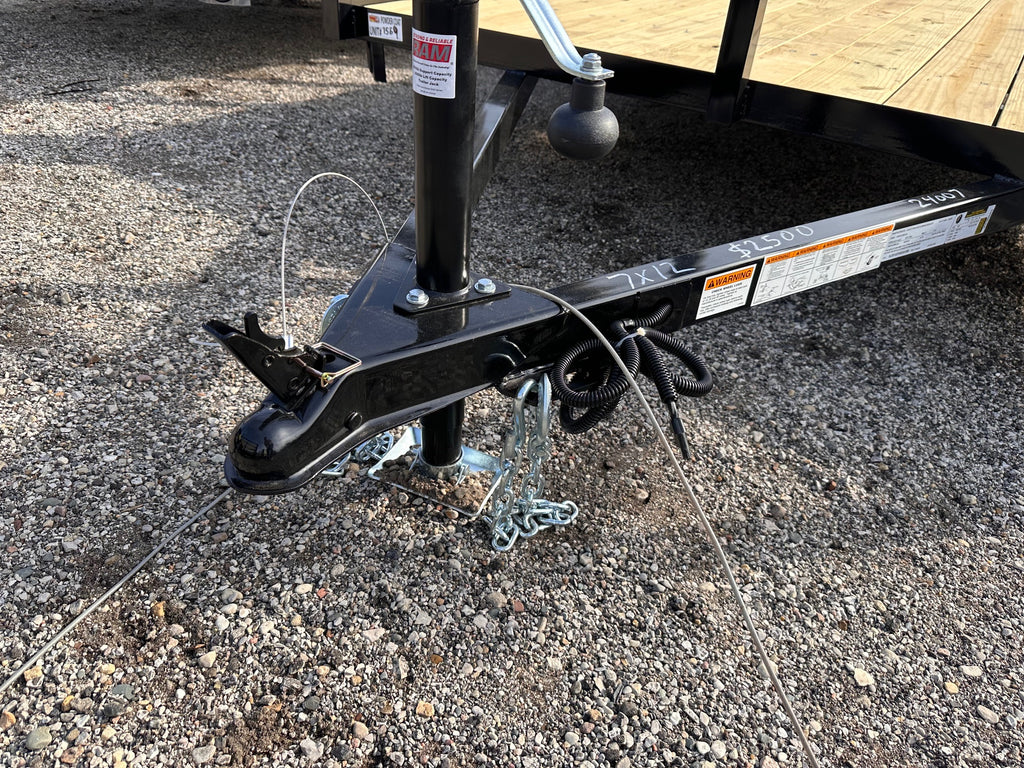 7x12 Utility Trailer with Angle Iron Sides - Quality Steel and Aluminum  - Model 8212ANSA3.5K