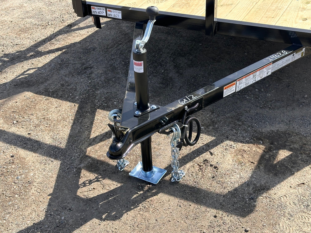 6x12 Utility Trailer with Angle Iron Sides - Quality Steel and Aluminum  - Model 7412ANSA3.5K