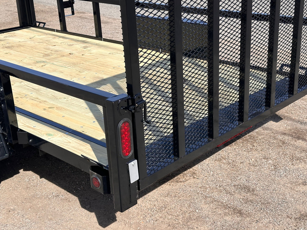 6x12 Utility Trailer with Angle Iron Sides - Quality Steel and Aluminum  - Model 7412ANSA3.5K