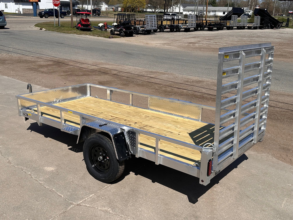 5x12 Aluminum Utility Trailer made by Quality Steel and Aluminum  - Model 6212ALSLSA3.5K