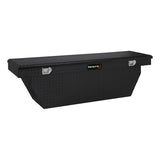 111702  -  Crsovr Deep Sgl Lid Pwdr Ctd Black 16 Gauge Alum 69x19.25x19.5 Cap W/Tray