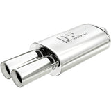 14815  -  Straight-Through Performance Muffler; 2.25/3.125in. Center/Dual;  5x14x8 Body