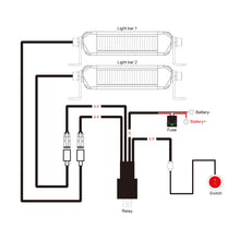 Load image into Gallery viewer, wiring diagram 84002 light bar.jpg